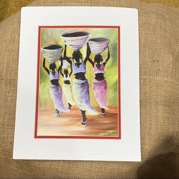 4 Ladies carrying a basket Portrait - Picture 2 of 9